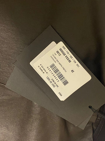 Neu mit Etikett: 2780 $ Bottega Veneta Damenoberteil aus Schokoladenleder 6 US (42 Bottega) 600550