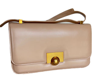 NWT 2540 $ Bottega Veneta Sattelleder Mittelgroße Umhängetasche 578009 Hergestellt in Italien