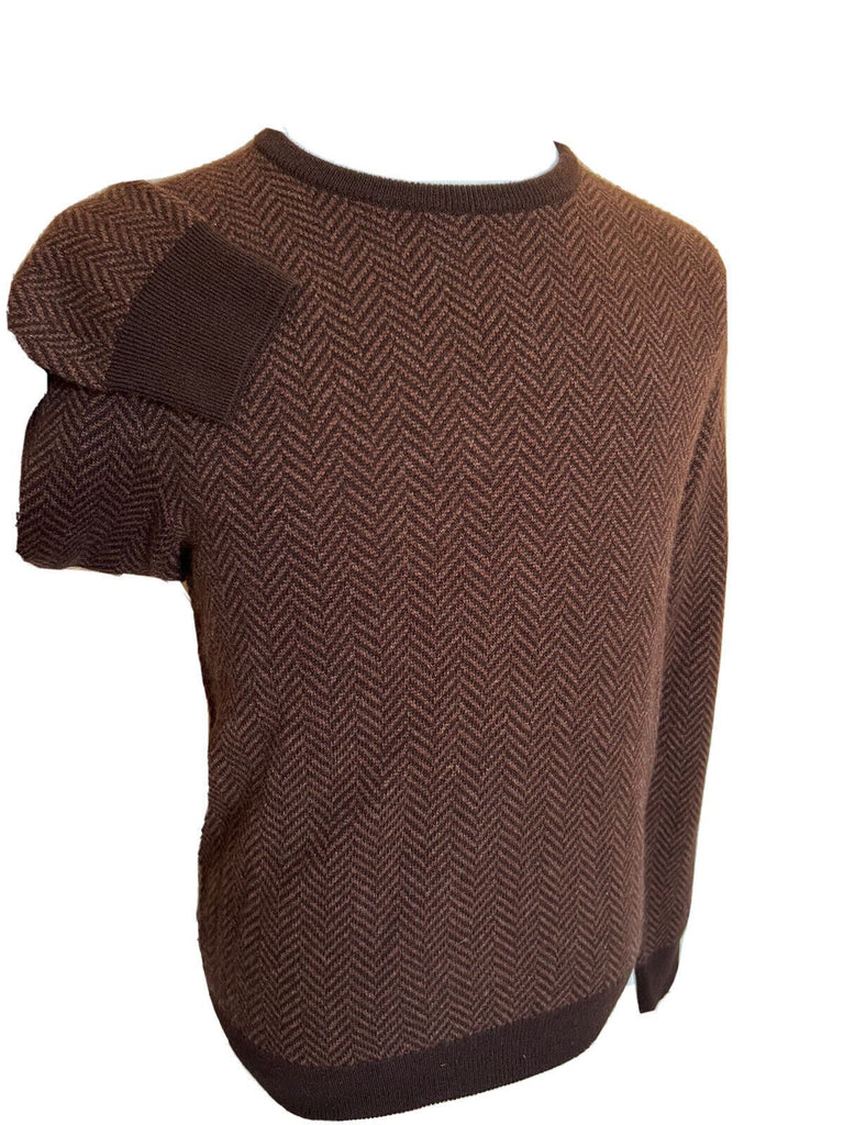 Neu mit Etikett: 1495 $ Ralph Lauren Purple Label Kaschmirbrauner Pullover XL Hergestellt in Italien