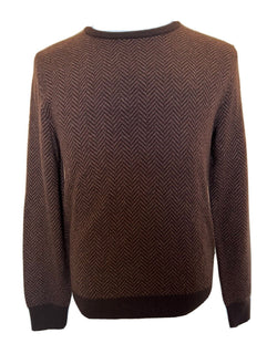 Neu mit Etikett: 1495 $ Ralph Lauren Purple Label Kaschmirbrauner Pullover XL Hergestellt in Italien