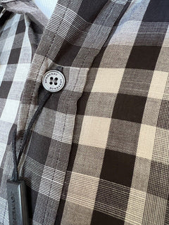Neu mit Etikett: 250 $ Burberry Herren-Hemd mit Knöpfen aus schwarzer Baumwolle, mittelgroß, 4015368