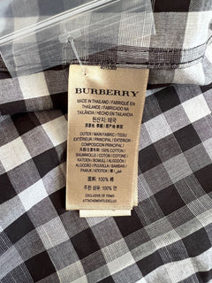 Neu mit Etikett: 250 $ Burberry Herren-Hemd mit Knöpfen aus schwarzer Baumwolle, mittelgroß, 4015368