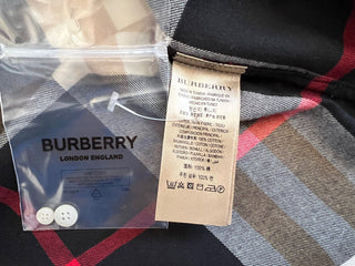 Мужская черная хлопковая рубашка на пуговицах в клетку Burberry, размер 3XL, 390 долларов (NWT)