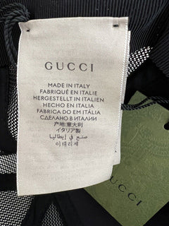 Neu mit Etikett: Gucci GG Logo Braun/Schwarze Baseballkappe, Größe S, 56 cm, hergestellt in Italien 