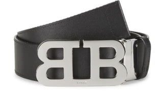 NIB $ 325 Bally Herren-Wendegürtel mit Spiegel-B-Schnalle 34 (85) Italien 