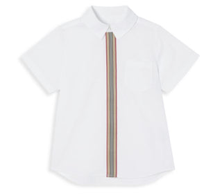 Neu mit Etikett: 170 $ Burberry Silverton Kurzarmhemd für kleine Jungen und Jungen, Größe 6