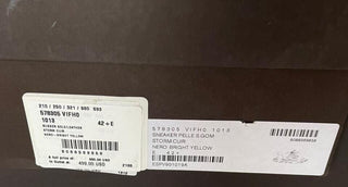 NIB 950 $ Bottega Veneta Herren-Sneaker aus Leder in Schwarz/Gelb 9,5 US (42,5) 578305