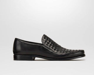 NIB 890 $ Bottega Veneta Herren-Lederschuhe in Schwarz 11 US (44 Euro) 417021 IT 