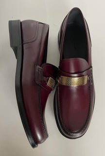 NIB $ 1150 Bottega Veneta Herren-Lederschuhe Barolo 10,5 US (43,5 Eu) 522184 IT 