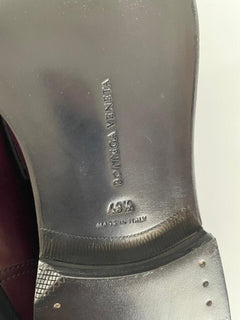 NIB $ 1150 Bottega Veneta Herren-Lederschuhe Barolo 10,5 US (43,5 Eu) 522184 IT 