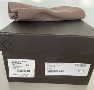 NIB $ 1150 Bottega Veneta Herren-Lederschuhe Barolo 10,5 US (43,5 Eu) 522184 IT 