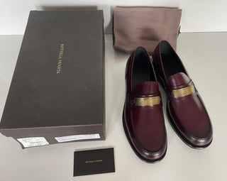 NIB $ 1150 Bottega Veneta Herren-Lederschuhe Barolo 10,5 US (43,5 Eu) 522184 IT 