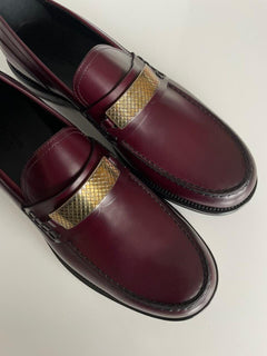 NIB $ 1150 Bottega Veneta Herren-Lederschuhe Barolo 10,5 US (43,5 Eu) 522184 IT 