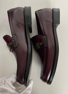 NIB $ 1150 Bottega Veneta Herren-Lederschuhe Barolo 10,5 US (43,5 Eu) 522184 IT 