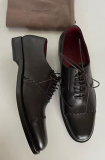NIB $990 Bottega Veneta Herren-Lederschuhe Espresso 9 US (42 Euro) 548109 IT 