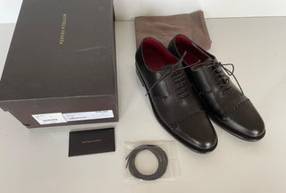 NIB $990 Bottega Veneta Herren-Lederschuhe Espresso 9 US (42 Euro) 548109 IT 