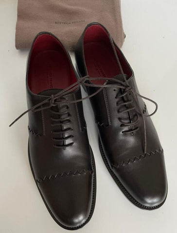 NIB $990 Bottega Veneta Men's Leather Shoes Espresso 9 US (42 Euro) 548109 IT