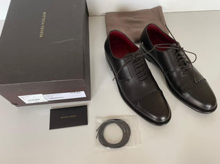 NIB $990 Bottega Veneta Herren-Lederschuhe Espresso 9 US (42 Euro) 548109 IT 