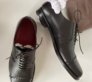 NIB $990 Bottega Veneta Herren-Lederschuhe Espresso 9 US (42 Euro) 548109 IT 