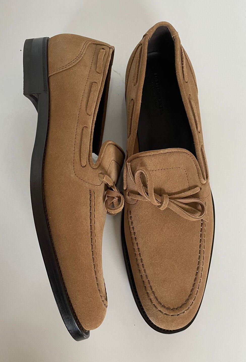 NIB $870 Bottega Veneta Men's Suede Shoes Camel 10.5 US (43.5 Euro) 522283 IT