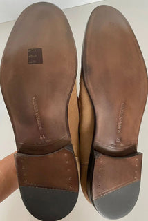 NIB 870 $ Bottega Veneta Herren-Wildlederschuhe Camel 10,5 US (43,5 Euro) 522283 IT 