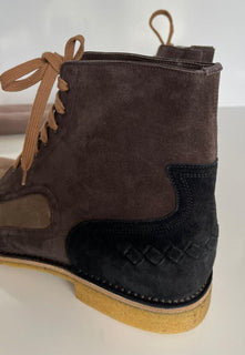 NIB $960 Bottega Veneta Wildleder Braune Stiefeletten 12 US (45 Euro) 522290 Italien 