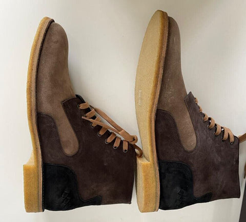 NIB $960 Bottega Veneta Suede Brown Ankle Boots 12 US (45 Euro) 522290 Italy