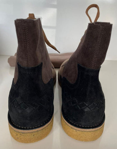 NIB $960 Bottega Veneta Suede Brown Ankle Boots 12 US (45 Euro) 522290 Italy