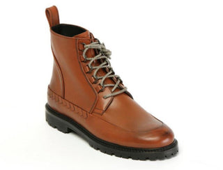 NIB $ 1200 Bottega Veneta Kalbsleder braune Stiefeletten 12 US (45 Euro) 548145 