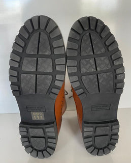 NIB $ 1200 Bottega Veneta Kalbsleder Braune Stiefeletten 11 US (44 Euro) 548145 