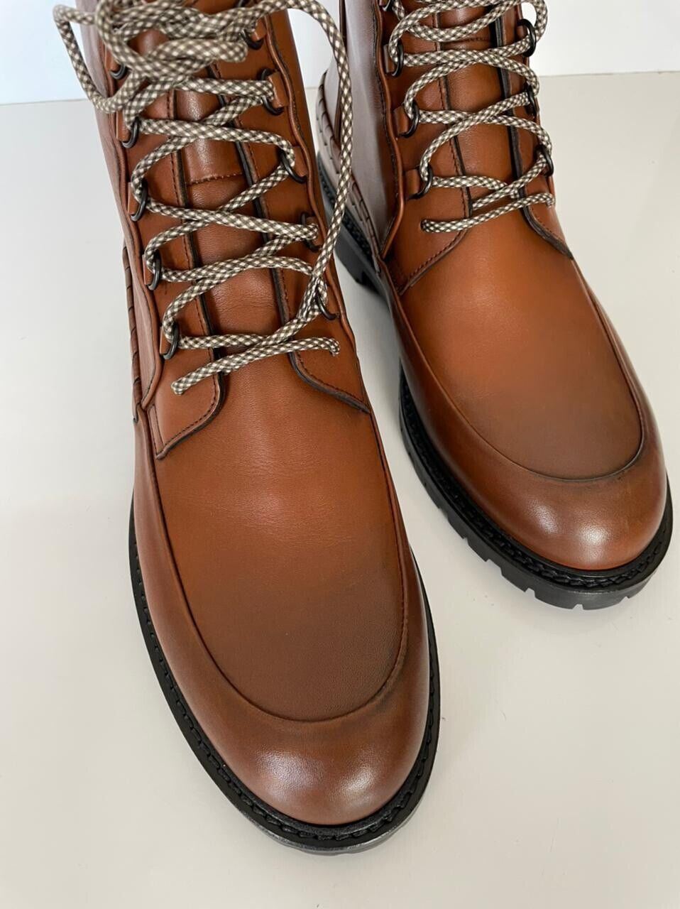 NIB $1200 Bottega Veneta Calf Leather Brown Ankle Boots 11 US (44 Euro) 548145