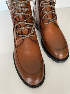 NIB $ 1200 Bottega Veneta Kalbsleder Braune Stiefeletten 11 US (44 Euro) 548145 