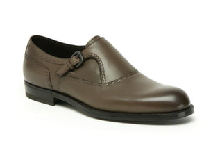 NIB 950 $ Bottega Veneta Herren-Leder-Monk-Riemenschuhe Steel 11 US (44) 473310 