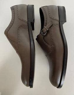 NIB 950 $ Bottega Veneta Herren-Leder-Monk-Riemenschuhe Steel 11 US (44) 473310 