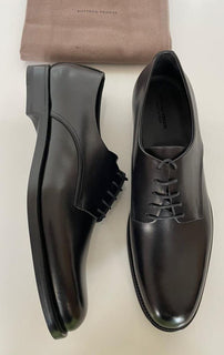 NIB 920 $ Bottega Veneta Herren-Lederschuhe in Schwarz 12 US (45 Euro) 496890 Italien 