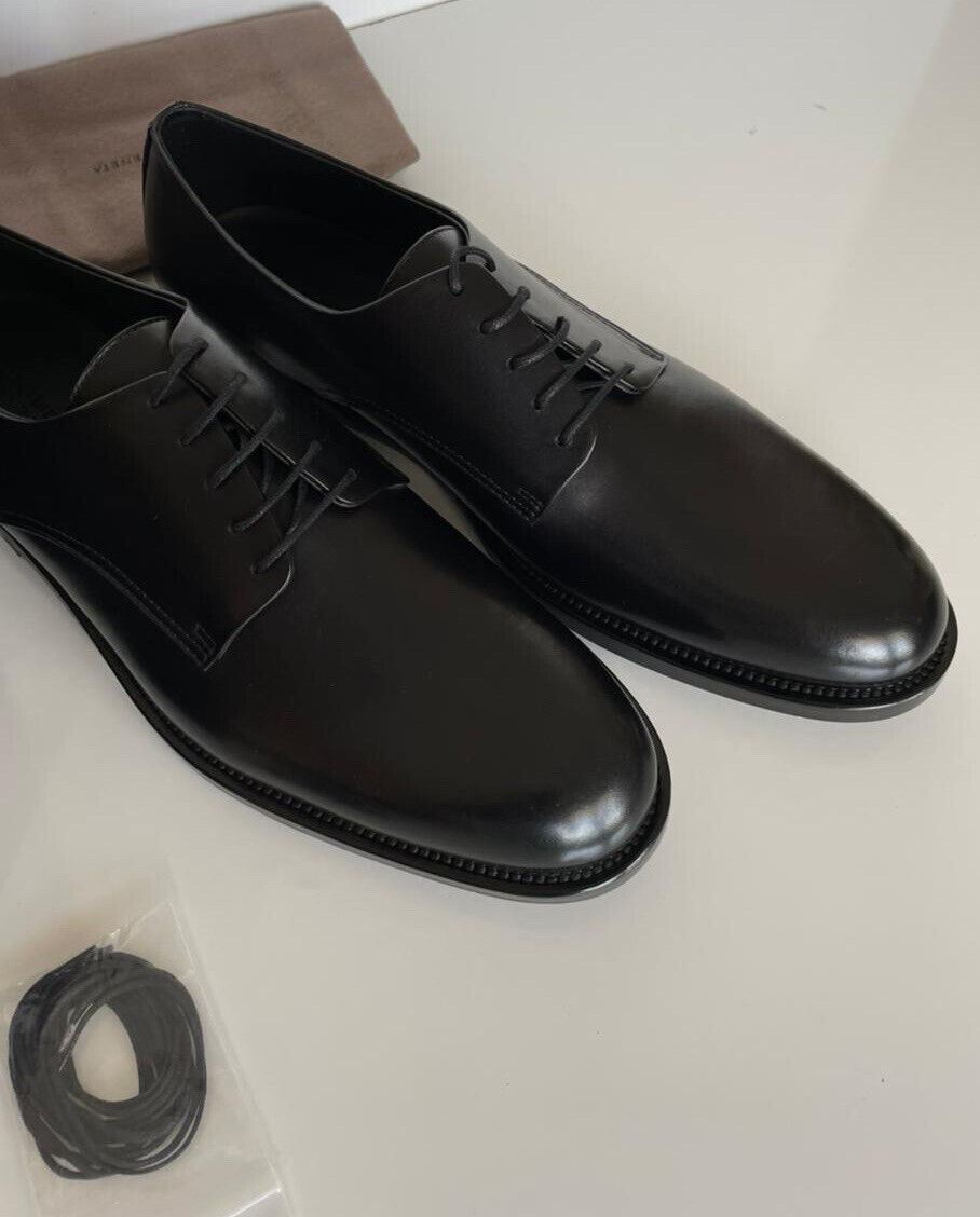 NIB $920 Bottega Veneta Men's Leather Black Shoes 12 US (45 Euro) 496890 Italy