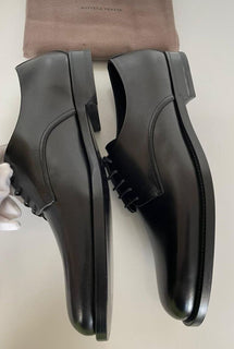 NIB 920 $ Bottega Veneta Herren-Lederschuhe in Schwarz 11,5 US (44,5 Euro) 496890 