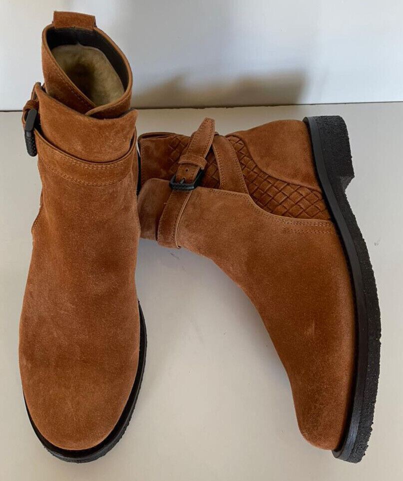NIB $ 1150 Bottega Veneta Wildleder Braune warme Stiefeletten 7,5 US (40,5 Euro) 496898 
