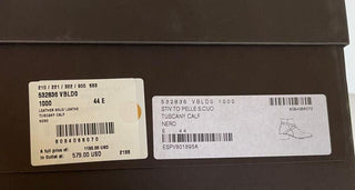 NIB $ 1150 Bottega Veneta Kalbsleder Schwarze Stiefeletten 11 US (44 Euro) 532836 