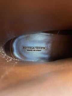 NIB $ 1150 Bottega Veneta Kalbsleder Schwarze Stiefeletten 11 US (44 Euro) 532836 
