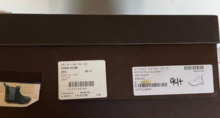NIB $ 820 Bottega Veneta Kalbsveloursleder Schiefergraue Stiefeletten 11,5 US (44,5) 312345 