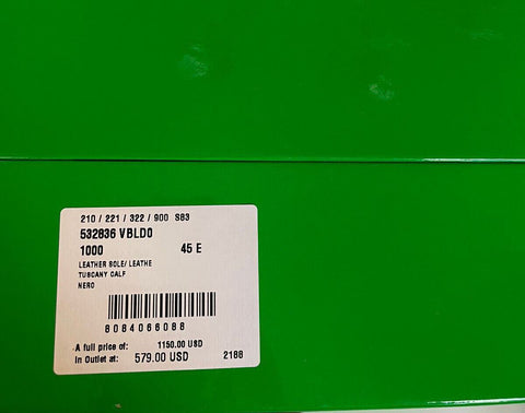 Черные ботильоны Bottega Veneta из телячьей кожи 12 US (45 EU) 532836 IT 