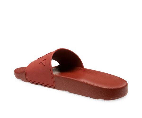 NIB $185 Bally Men's Slide Rubber Red Sandals 9 US