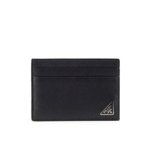 Neu mit Etikett: 280 $ Prada-Kartenetui und Geldscheinklammer aus Saffiano-Leder, hergestellt in Italien