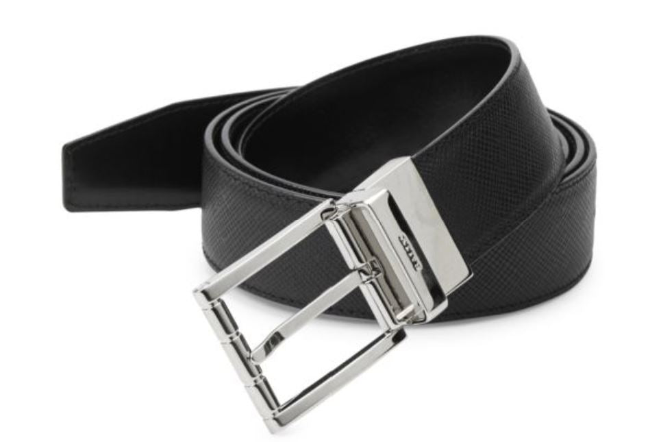 NIB 295 $ Bally Herren-Astor-Wendegürtel aus doppelseitigem Leder, 31"-35" 
