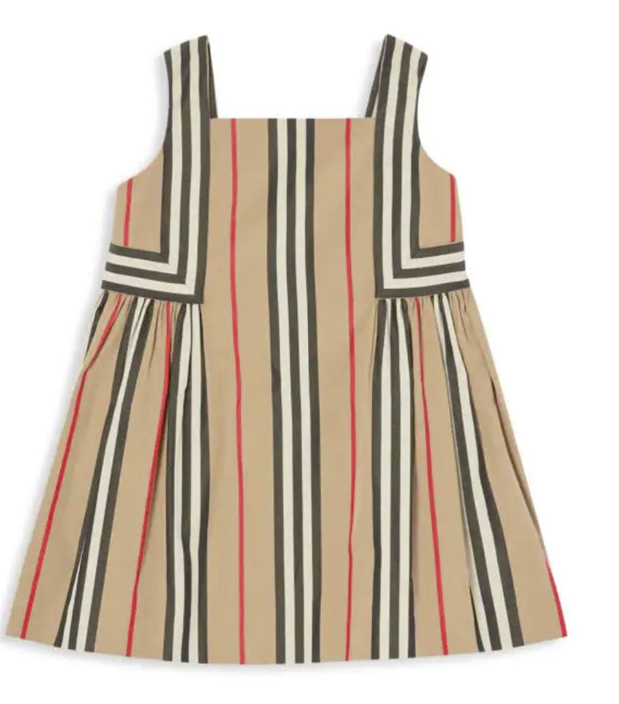 Neu mit Etikett: 270 $ Burberry Baby-Mädchen-Astrid-Streifenkleid, 18 Monate