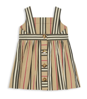 Neu mit Etikett: 270 $ Burberry Baby-Mädchen-Astrid-Streifenkleid, 18 Monate