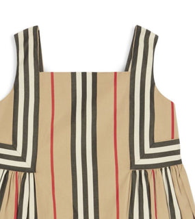 Neu mit Etikett: 270 $ Burberry Baby-Mädchen-Astrid-Streifenkleid, 18 Monate