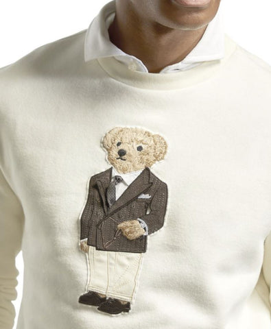 СЗТ $795 Polo Ralph Lauren Purple Label Флисовый свитшот Классический Кремовый Большой размер 