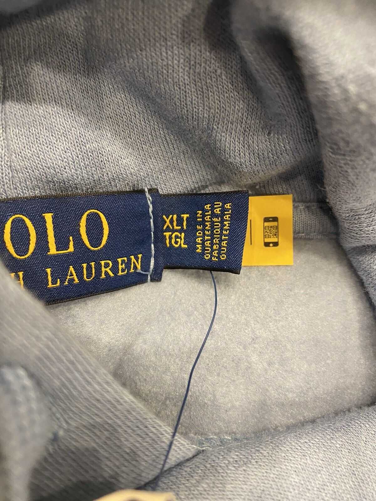 Neu für 188 $ Polo Ralph Lauren Langarm-Bärenpullover mit Kapuze Blau XLT/TGL 